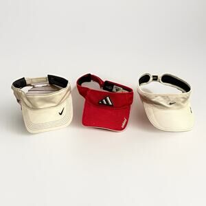 Lot Of 3 Mens Nike Adidas Daybreak Just Do It Climalite Strapback Hat Cap Visors